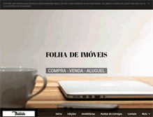 Tablet Screenshot of folhadeimoveisgv.com